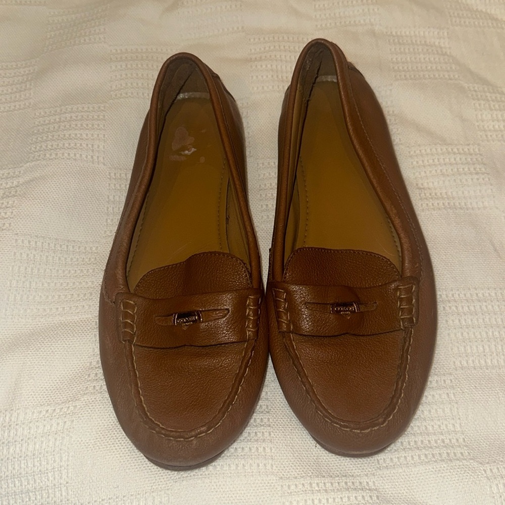Coach Brown Penny Loafers